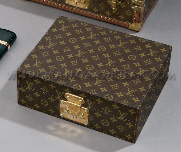 Louis Vuitton French Art Print in Vintage Gilt Frame Trunks and